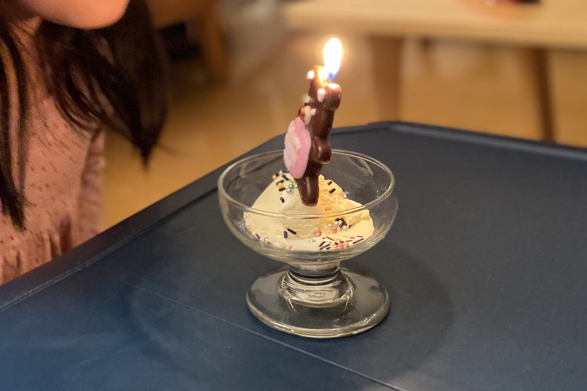 娘さん6回目の誕生日